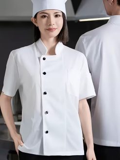 Women’s Short-Sleeve Chef Coat