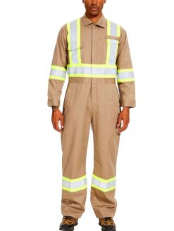 Men’s Cotton Blend Reflective Coverall Workwear