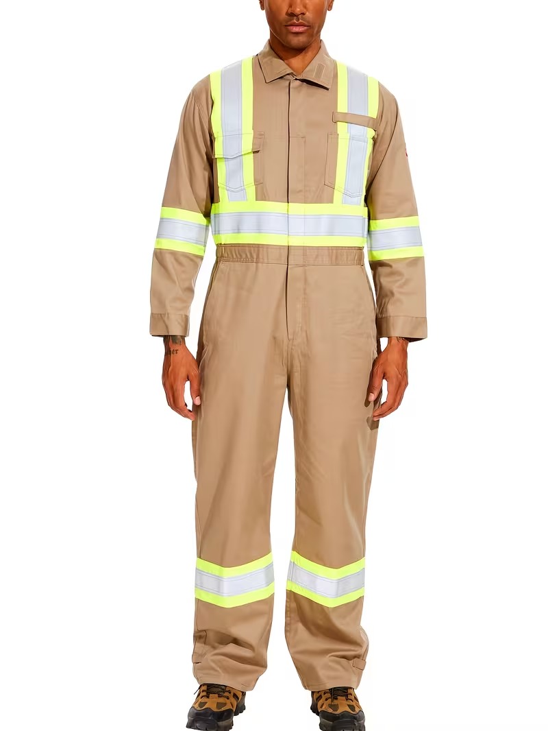 Men’s Cotton Blend Reflective Coverall Workwear